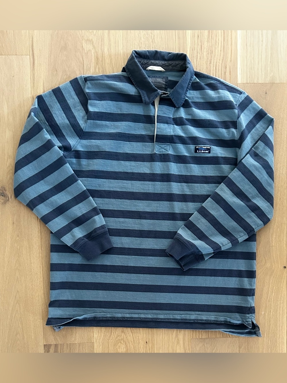 Vintage LL Bean Striped Rugby Shirt - Size XLT